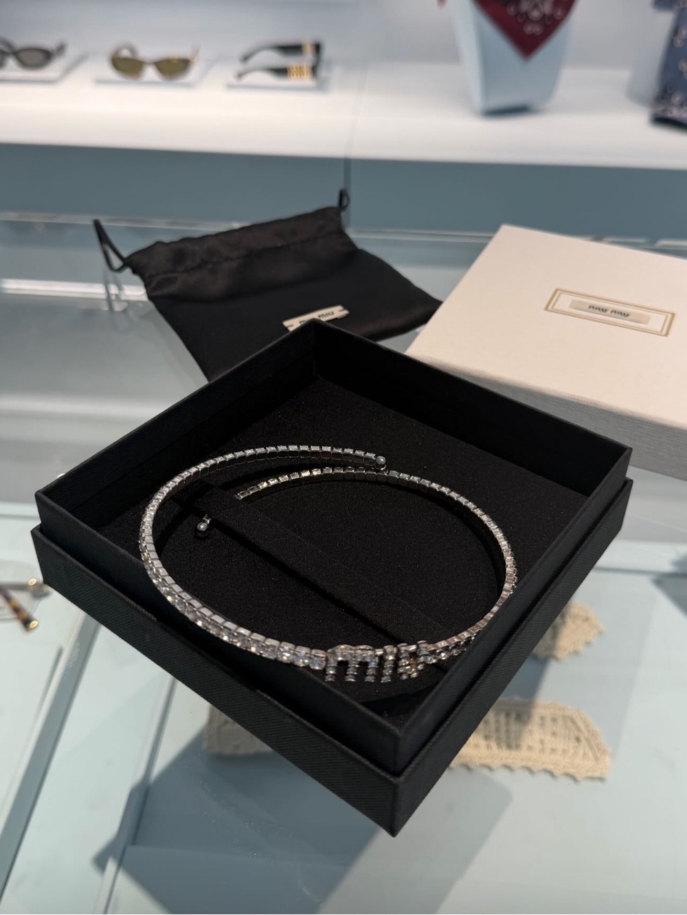 Miu Miu Silver Necklace